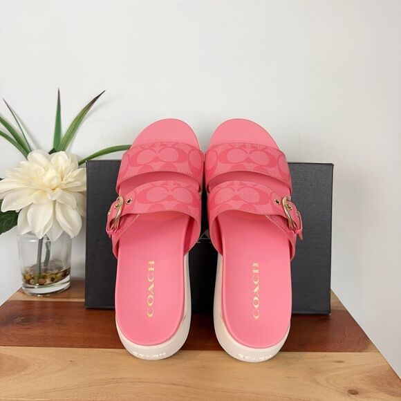 NWT Coach Gwen Signature Sandal‎ size US5B - Picture 3 of 9